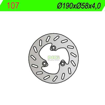 Front brake disc NG 190mm 50 BW'S / BOOSTER