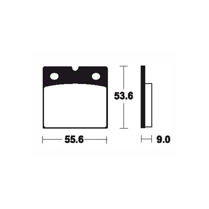 Plaquettes de frein métal fritté Tecnium MF6