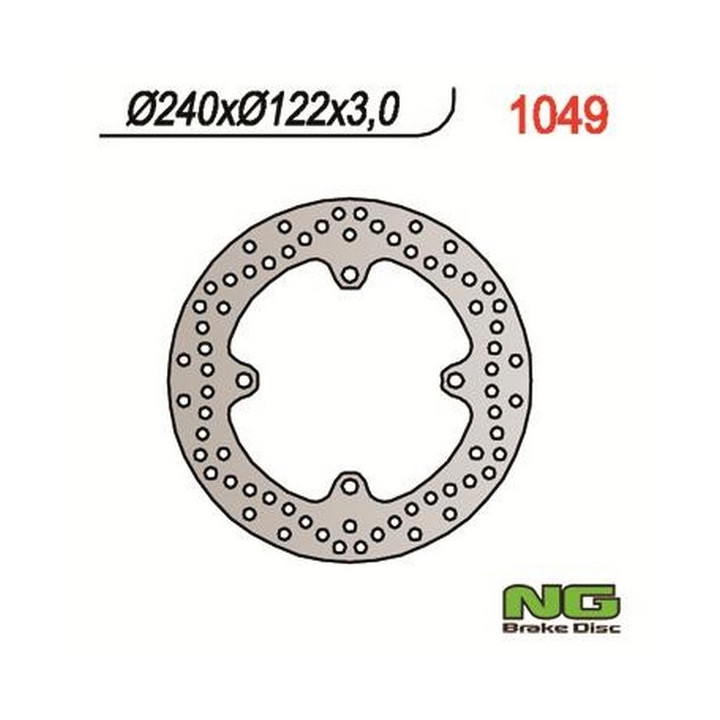 Motorcycle brake disc fixed 240mm (ref. 1049)