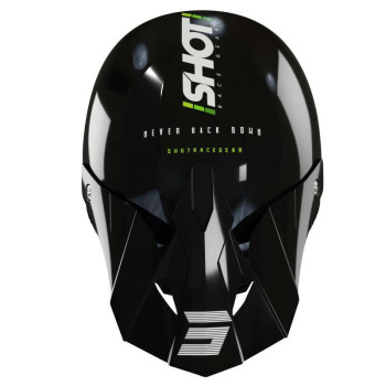 Casque moto cross Shot FURIOUS STORY 2022 GREEN GLOSSY