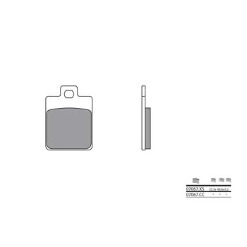 Plaquettes de frein carbone céramique arrière BREMBO 07067CC