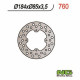 Motorcycle brake disc fixed 184mm (ref. 760)