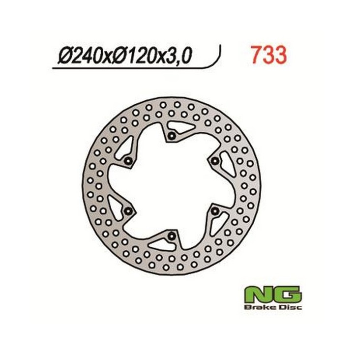 Motorcycle brake disc fixed 240mm (ref. 733)