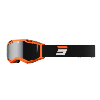 Masque moto cross Shot IRIS 2.0 TECH NEON ORANGE MATT