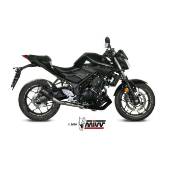 Ligne complète Mivv MK3 Inox noir (X.YA.0008.SM3B) Yamaha MT-03/YZF-R3/R25