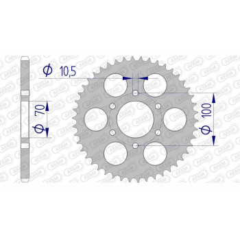 AFAM 46 teeth not 520 type 15401 Suzuki GSX-R 750 W