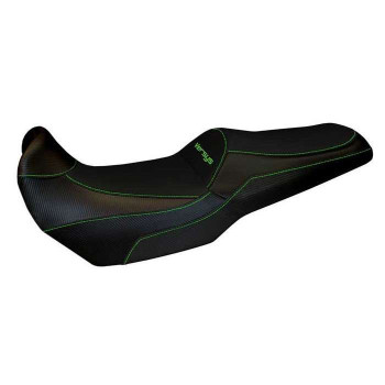 Seat cover Tappezzeria LAMPEDUSA TOTAL BLACK Kawasaki Versys 1000 12-18