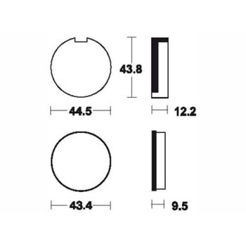 Plaquettes de frein organique BENDIX MA16