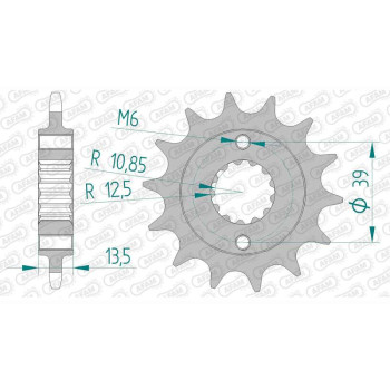 Pignon AFAM 15 dents pas 520 type 76300 Kymco 250 Maxxer