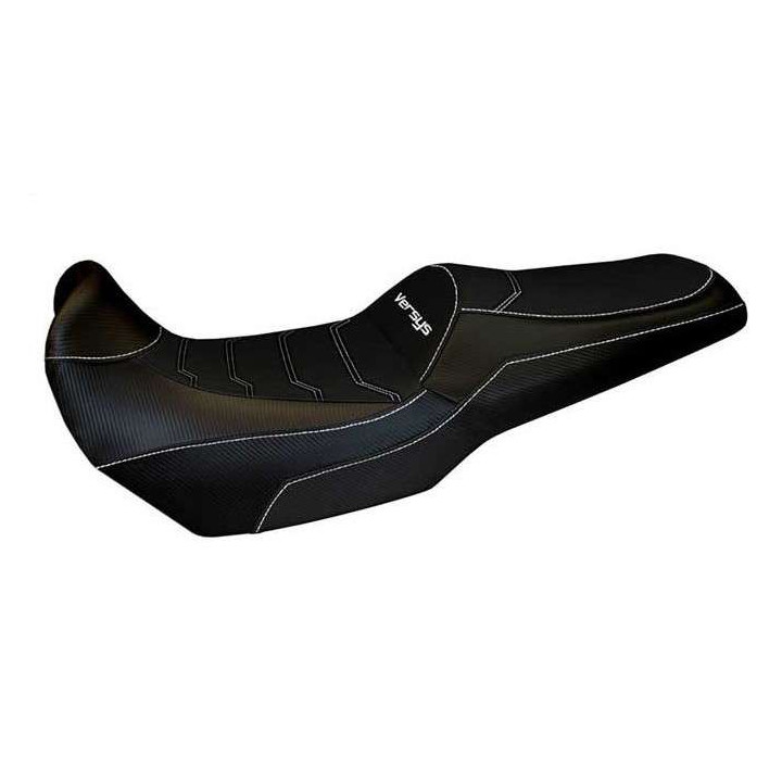 Housse de selle Tappezzeria LAMPEDUSA TOTAL BLACK COMFORT SYSTEM Kawasaki Versys 1000 12-18