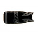 Housse de selle Bagster (2023D) Noir/Acier/Lettres Acier Kawasaki ZZR600 92