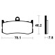 Tecnium MF364 sintered metal brake pads