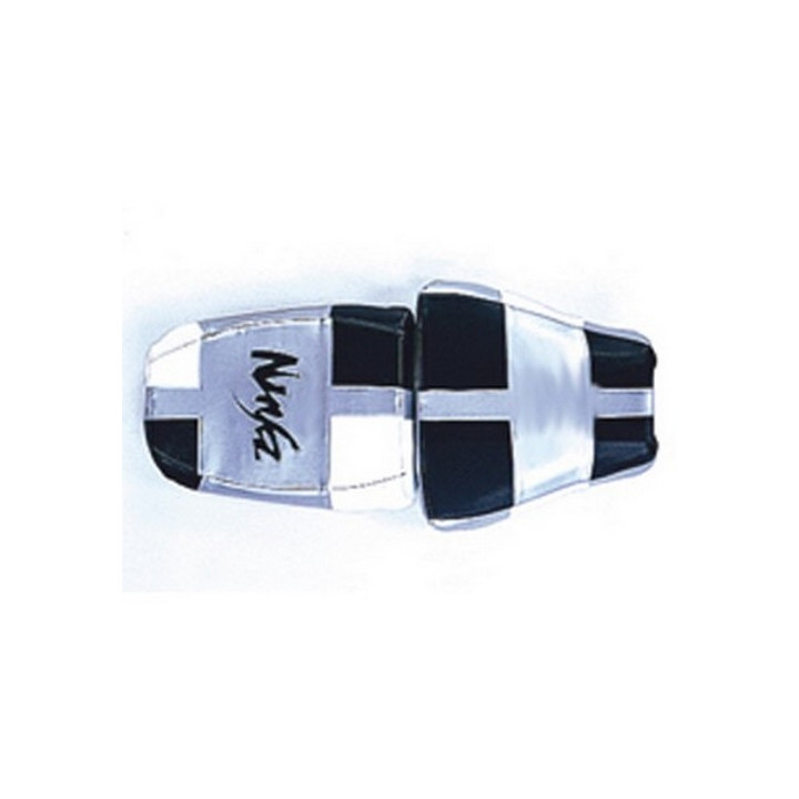 Saddle cover Bagster (2047I) Silver/White/Black/Black Letters Kawasaki ZX6 R 97