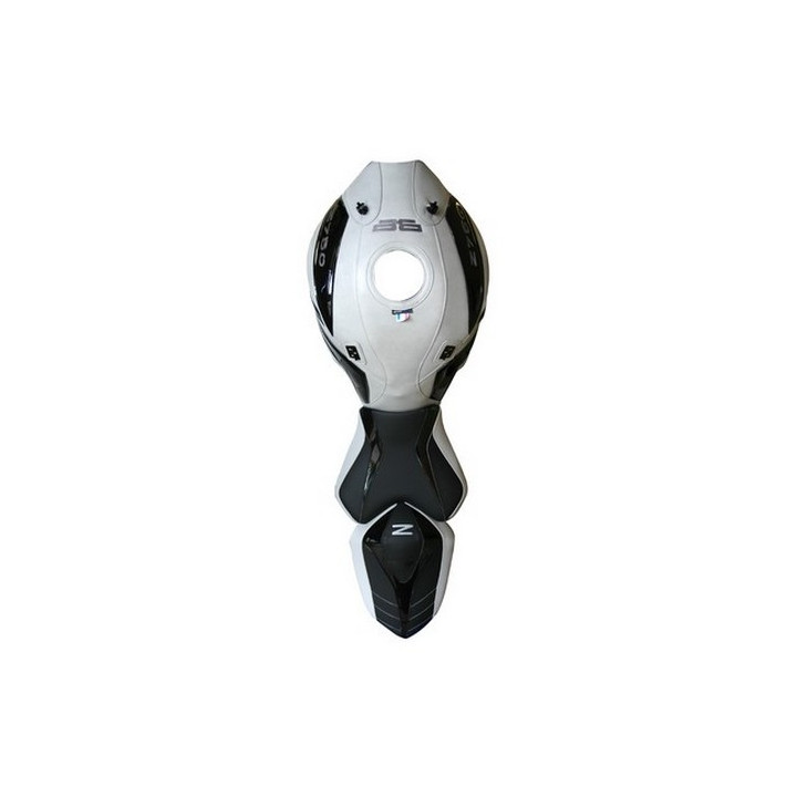 Bagster light grey/gloss black deco tank mat (1545LC) Kawasaki Z750 (Bagster special series)