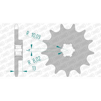 AFAM 13 teeth not 520 type 94214 T.M. MX 85 Big wheel