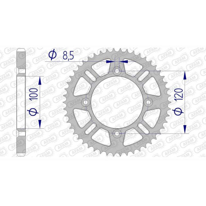 AFAM 48 teeth not 428 type 15104 Suzuki RM 80
