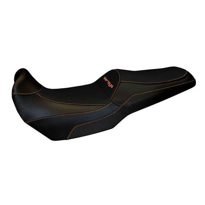Seat cover Tappezzeria KALIBO TOTAL BLACK Kawasaki Versys 1000 19-