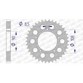 AFAM 38 teeth not 530 type 51600 Ducati 500 Pantah AFAM 38 teeth not 530 type 51600 Ducati 500 Pantah