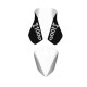 Saddle cover Bagster (2192N) White/Black Letters Kawasaki Z1000 09