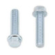 Vis à bride (x10) Bolt M6x100x25 tête hexagonale 8mm 