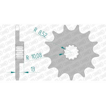 AFAM 12 teeth not 520 type 94215 T.M. EN 125 Enduro