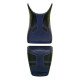 Housse de selle Bagster (2152E) Bleu De Chine/Noir/Lettres Noires Honda CBF600 S 05
