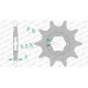 AFAM 10 teeth not 520 type 94306 Sherco 0.8 TrialS 0.8