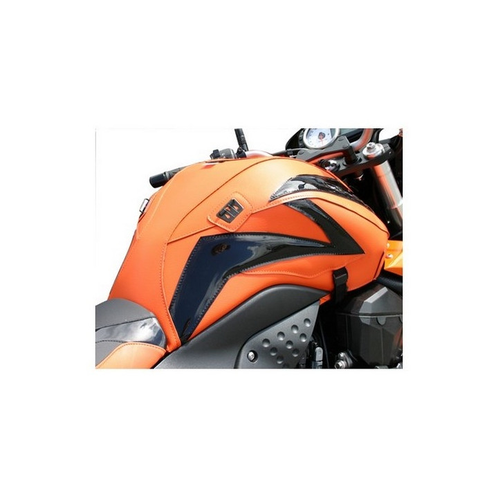 Bagster orange/deco gloss black tank mat (1538LB) Kawasaki Z1000 (Bagster special series)