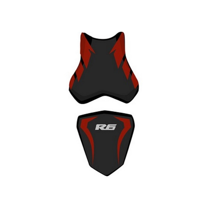 Saddle cover Bagster (2172A) Black/Bordeaux Fonce/Letters Grises Claires Yamaha YZF-R6 06 Saddle cover Bagster (2172A) Black/Bordeaux Fonce/Letters Grises Claires Yamaha YZF-R6 06