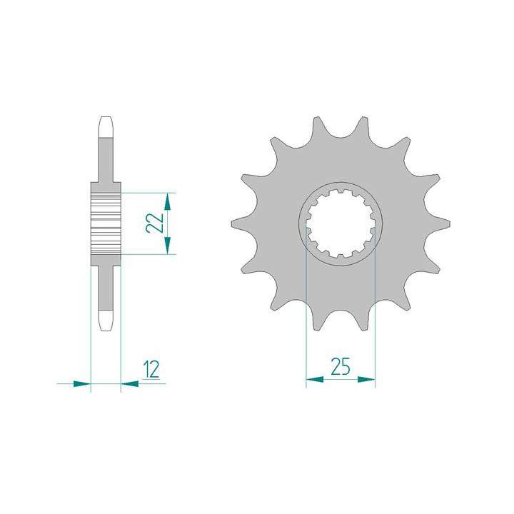 AFAM 13 teeth not 520 type 94313 Anti mud
