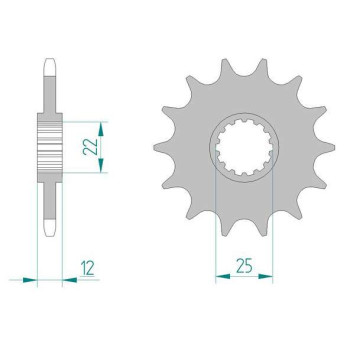 AFAM 13 teeth not 520 type 94313 Anti mud