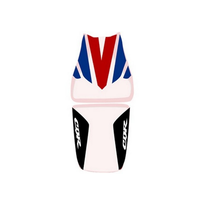 Housse de selle Bagster (2153M) Blanc/Rouge/Marine/Lettres Blanches Honda CBR1000RR 07