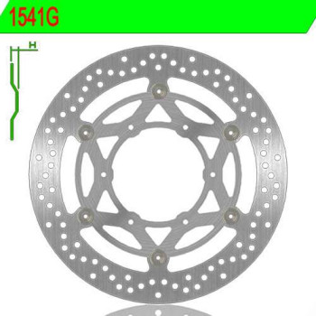 Front brake disc NG 1541G GSX1000S 15-17