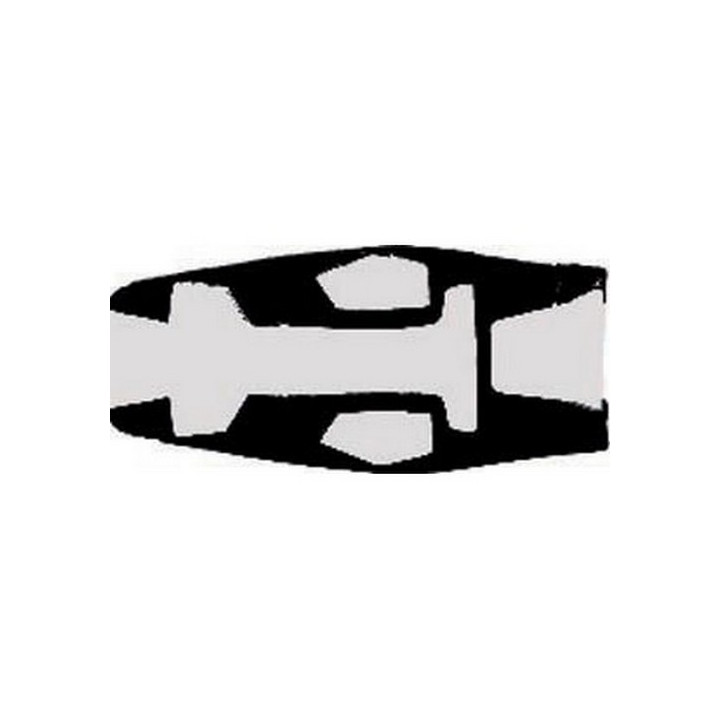 Saddle cover Bagster (2120A) Black/Sold/White Letters Yamaha FZS 1000 FAZER 01