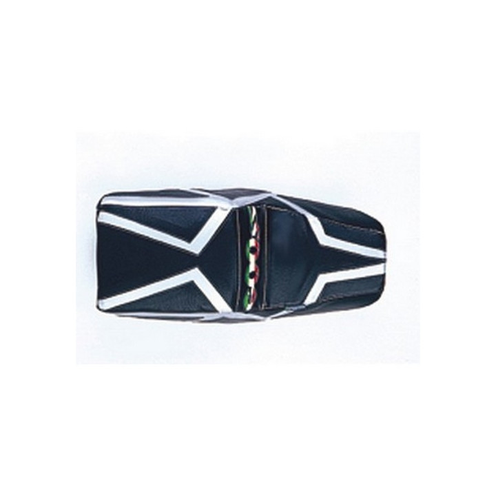 Housse de selle Bagster (2081C) Noir/Argent/Lettres Vertes Blanches et Rouges Ducati 400/600/750/900 SS 93-98