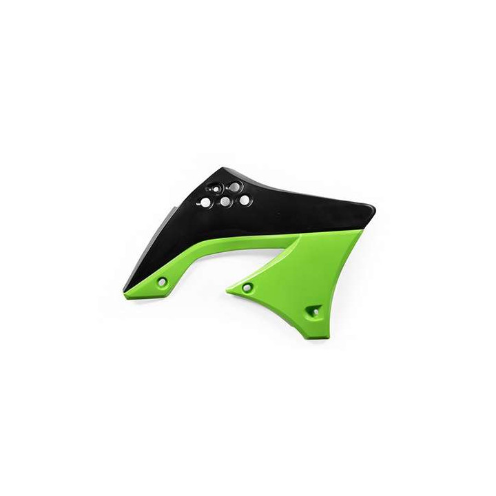 Acerbis Kawaski KX-F450 black/green radiator fins (0013135.553.010)