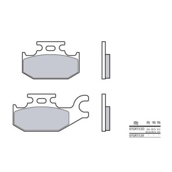 Plaquettes de frein sinter BREMBO 07GR73SD