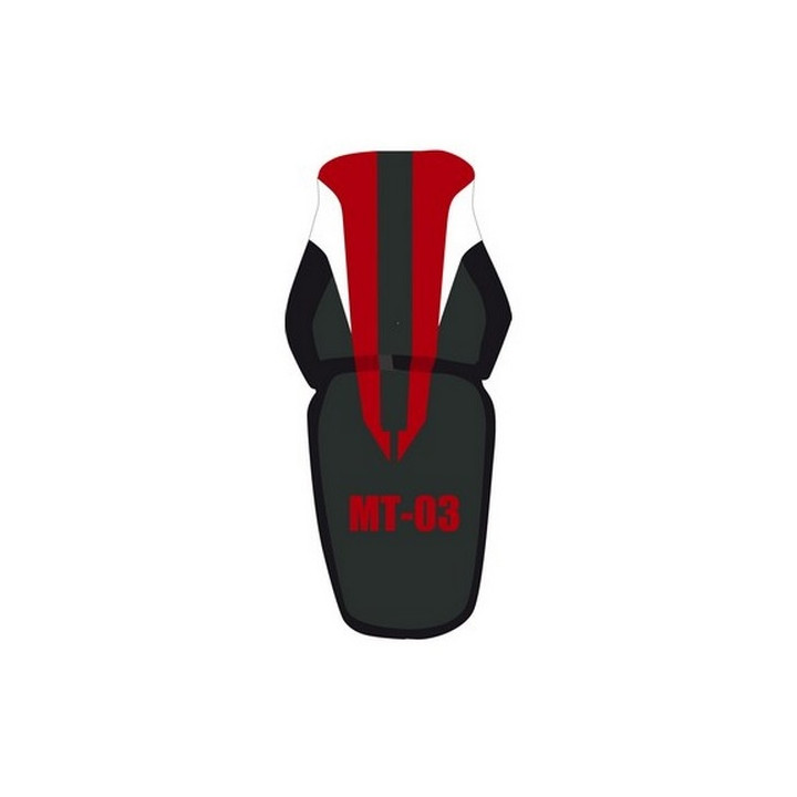 Saddle cover Bagster (2171E) Black/Rouge/Blanc/Letters Rouge Yamaha MT-03 08-09