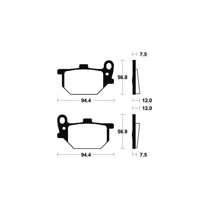 Plaquettes de frein organique BENDIX MA45