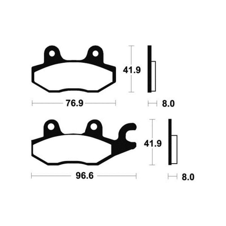 Brake plates Tecnium MA138