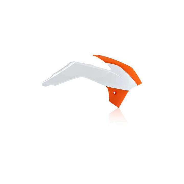 Acerbis KTM SX85 white/orange radiator fins (0016896.203)