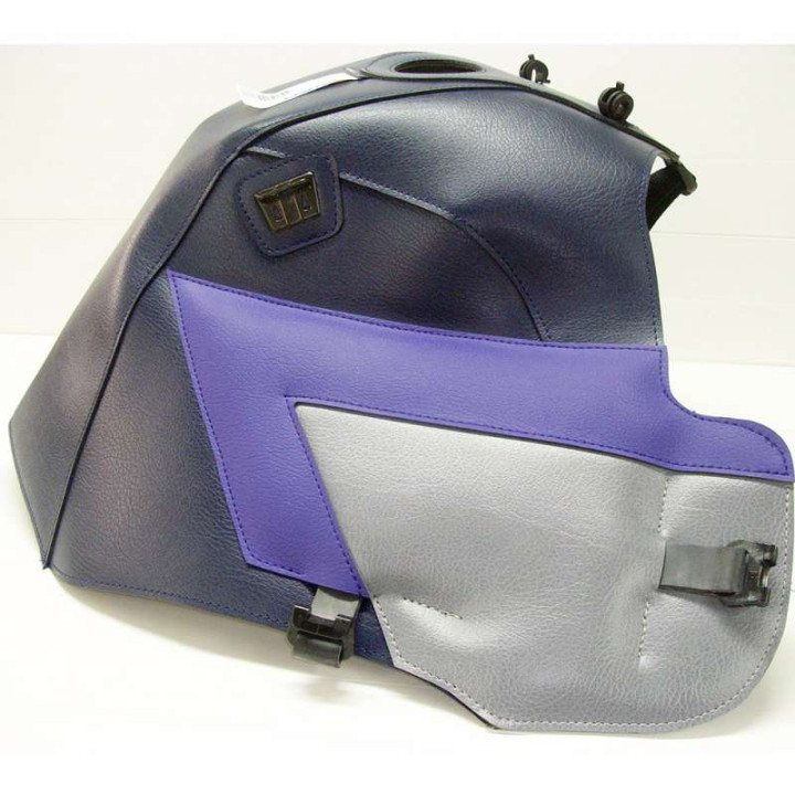 Tapis de réservoir Bagster marine/pointes violet foncé et acier (1172D) Honda Africa Twin XRV750 Tapis de réservoir Bagster marine/pointes violet foncé et acier (1172D) Honda Africa Twin XRV750