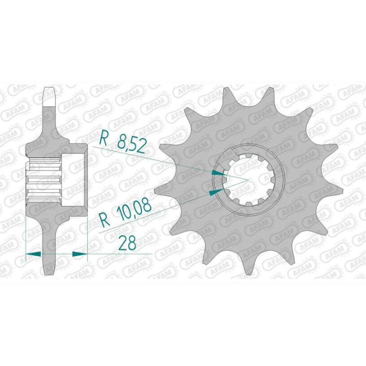 AFAM 13 teeth not 520 type 58201 Gilera 125 Freestyle