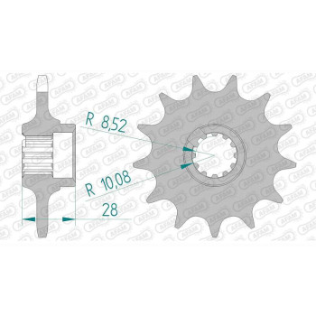 AFAM 13 teeth not 520 type 58201 Gilera 125 Freestyle