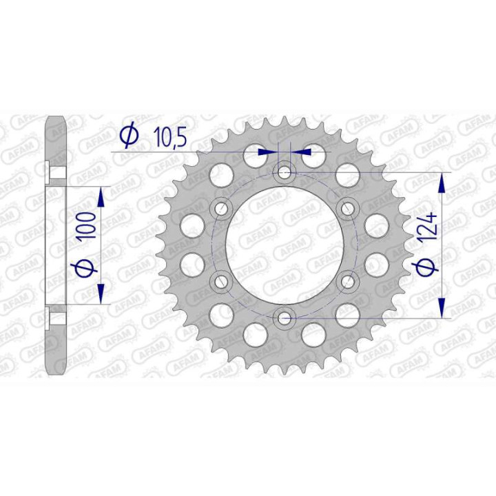Alu Crown AFAM 43 teeth not 525 type 51609 Ducati 916 S4 Monster