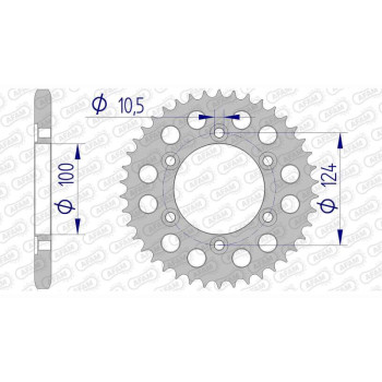 Alu Crown AFAM 43 teeth not 525 type 51609 Ducati 916 S4 Monster