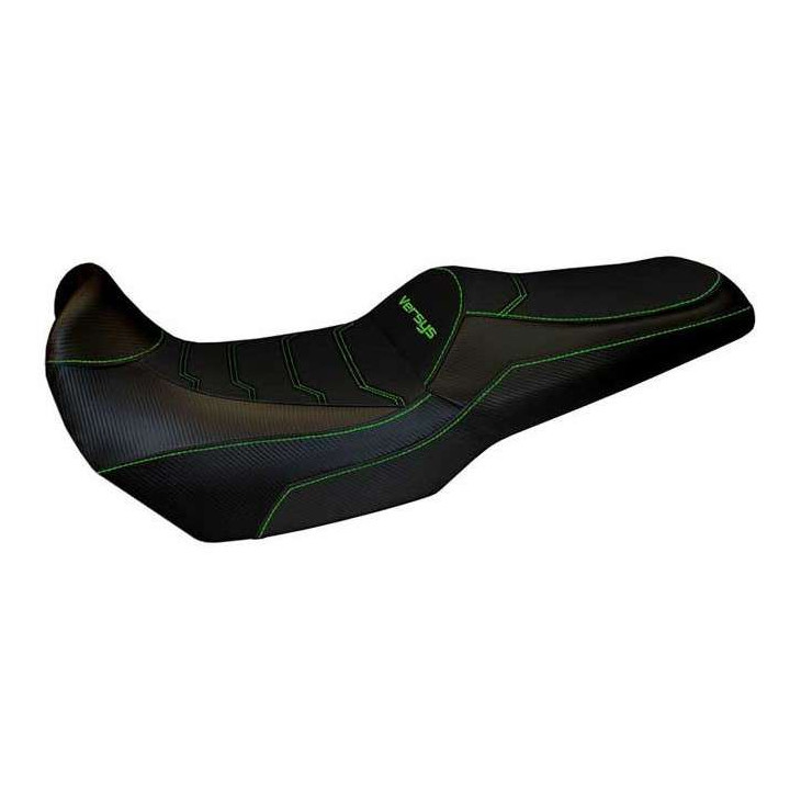 Housse de selle Tappezzeria MALAY TOTAL BLACK COMFORT SYSTEM Kawasaki Versys 1000 19-