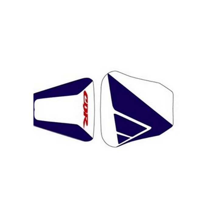 Housse de selle Bagster (2117B) Blanc/Bleu Fonce/Lettres Rouges Honda CBR600F SPORT 02