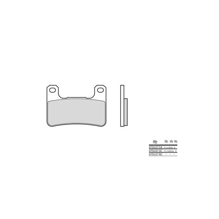 Plaquettes de frein sinter BREMBO 07SU27LA