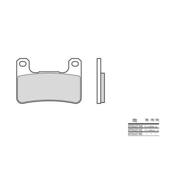 Plaquettes de frein sinter BREMBO 07SU27LA